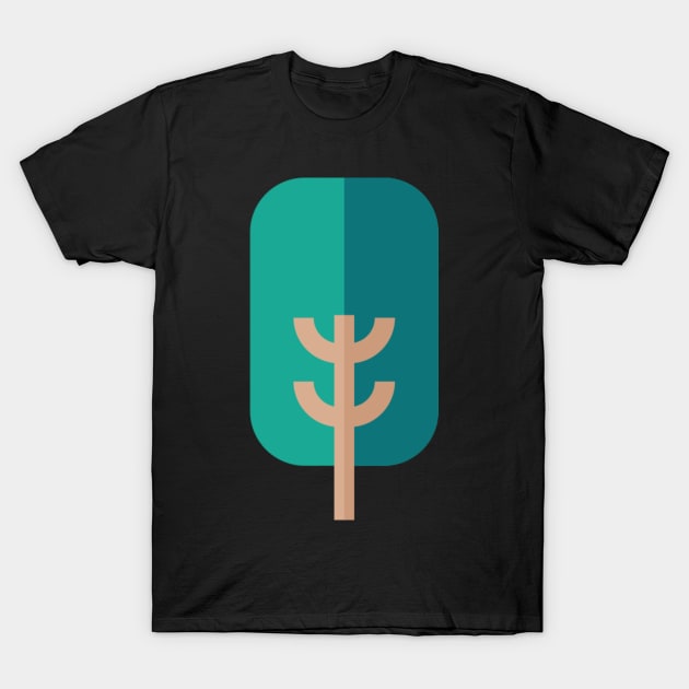 tree icon T-Shirt by Lonneketk